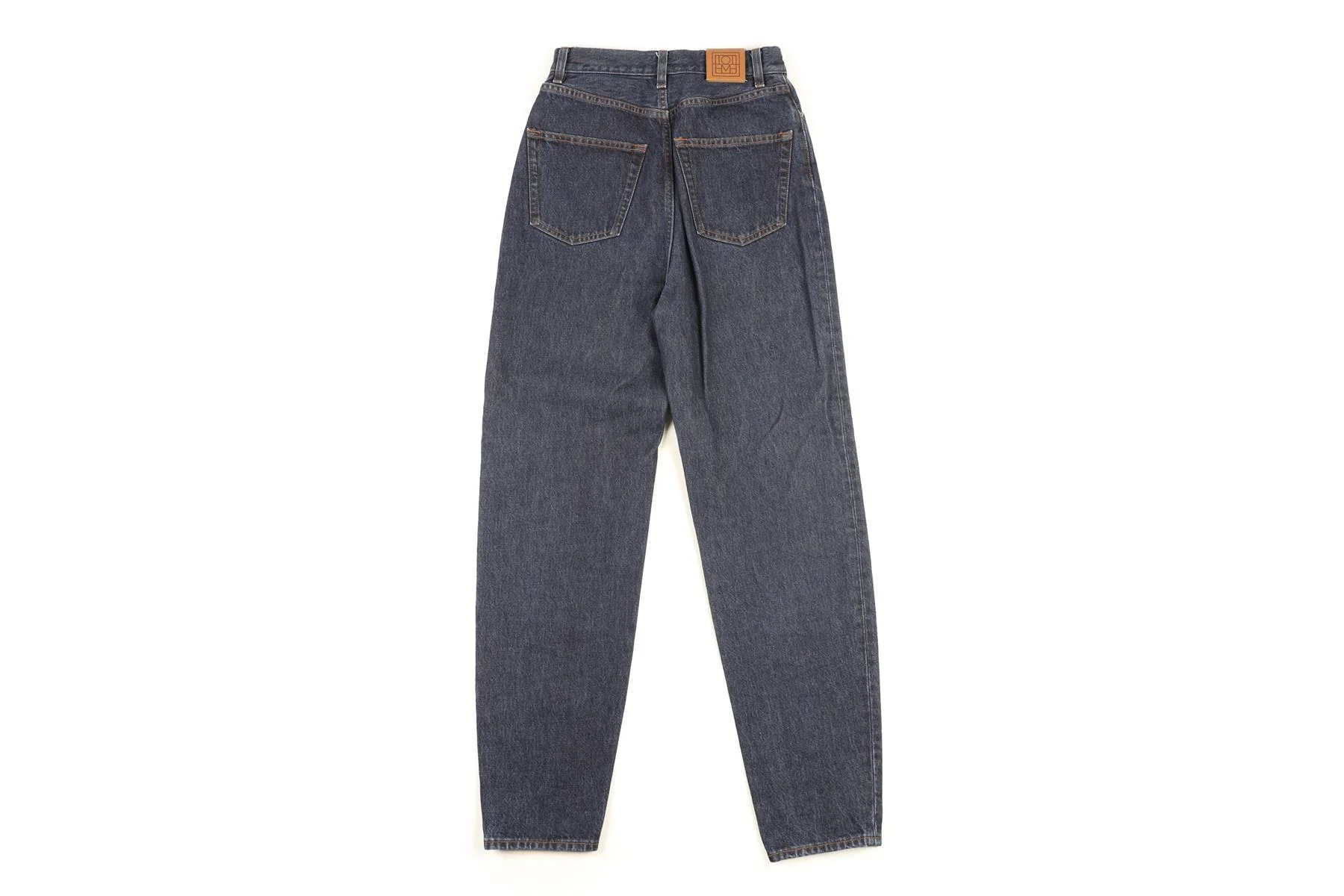 TOTEME NAVY HIGH RISE TAPERED JEANS W24 UK 6 - Image 4