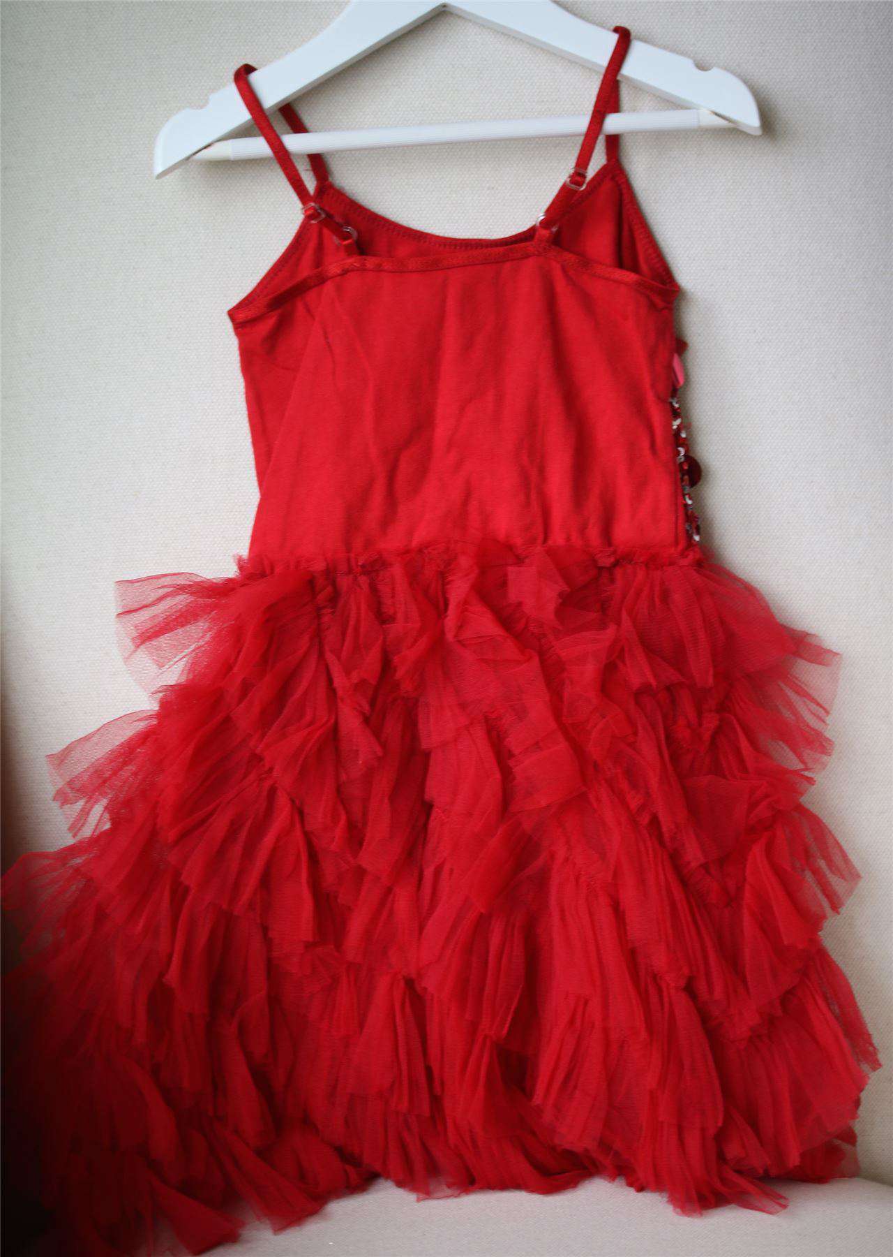 TUTU DU MONDE GIRLS RED BLOOMING ROSE TUTU DRESS 2-3 YEARS - Image 4