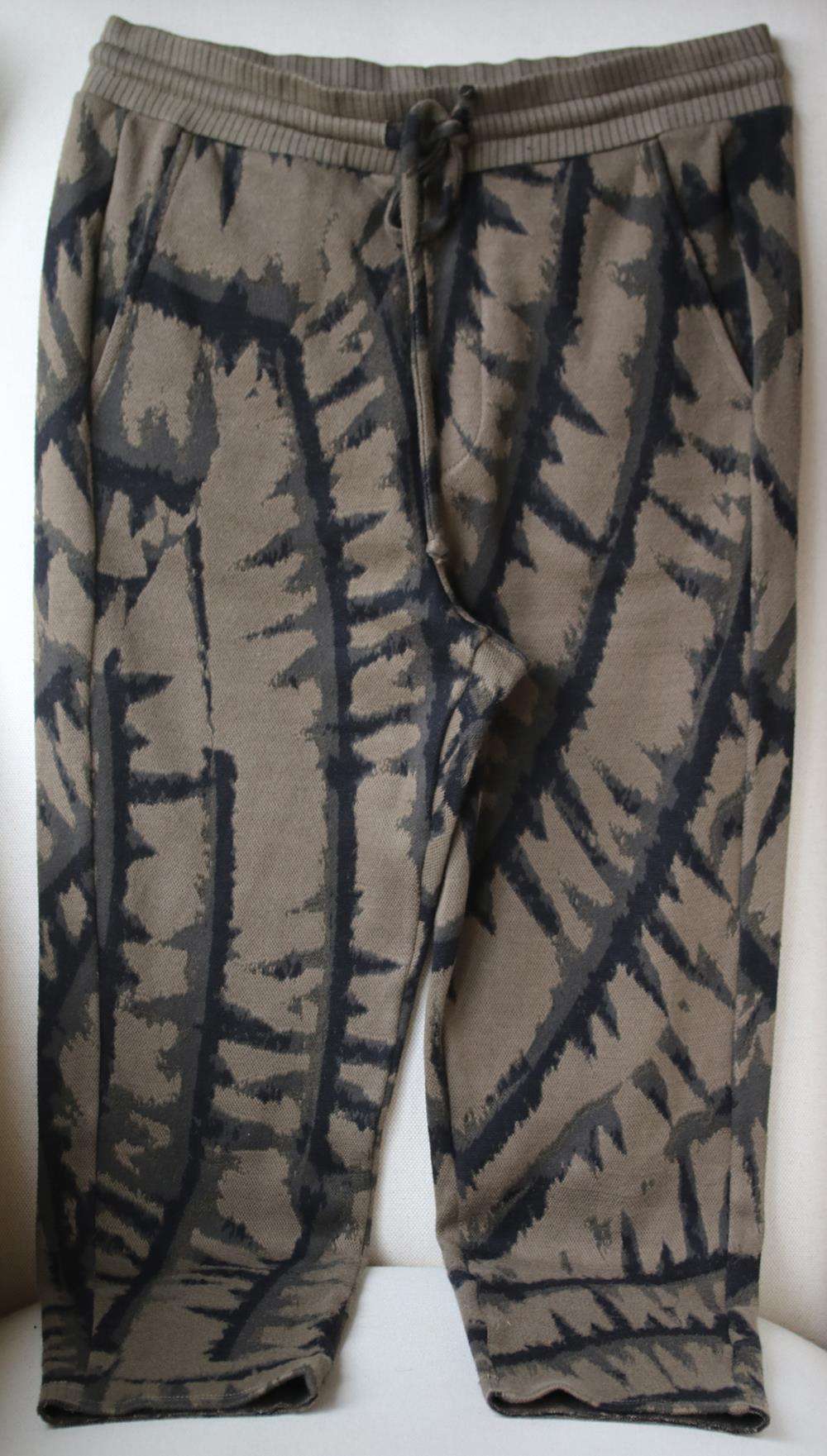 TWENTY MONTREAL HYPER REALITY CROPPED TIE DYED COTTON SWEATPANTS LARGE - Image 2