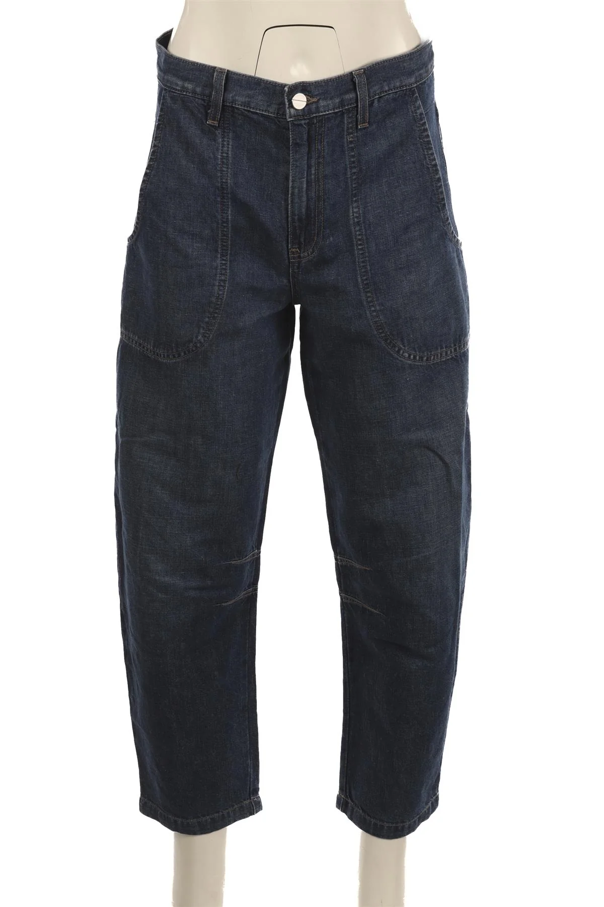 TWP BLUE HIGH RISE BARREL LEG JEANS W25 UK 6-8 - Image 2