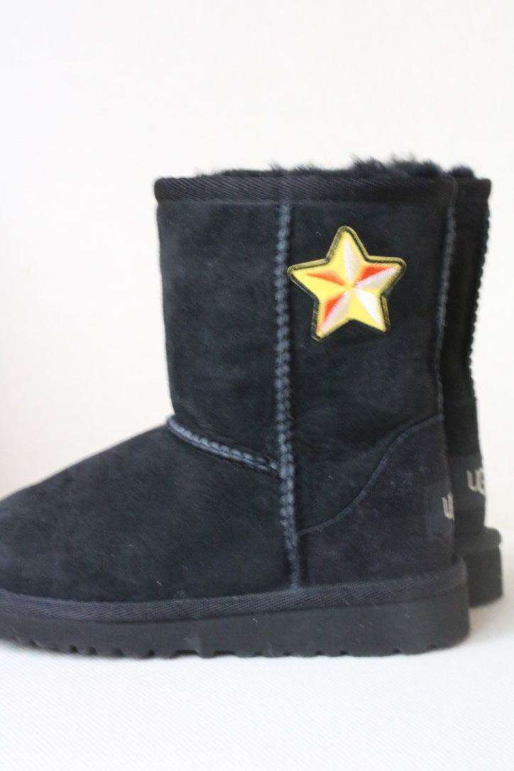 UGG AUSTRALIA BABY KIDS EMBROIDERED BOOTS EU 23.5 UK 6 - Image 5