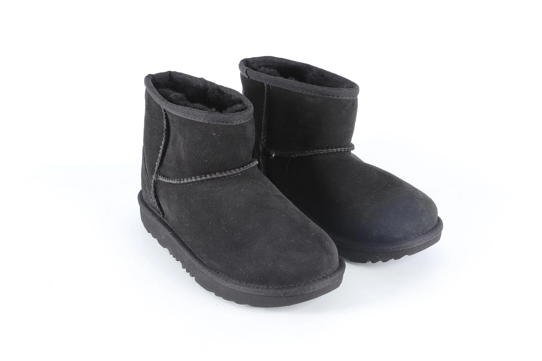 UGG AUSTRALIA BLACK KIDS GIRLS SUEDE BOOTS EU 35 UK 2 US 3 - Image 2