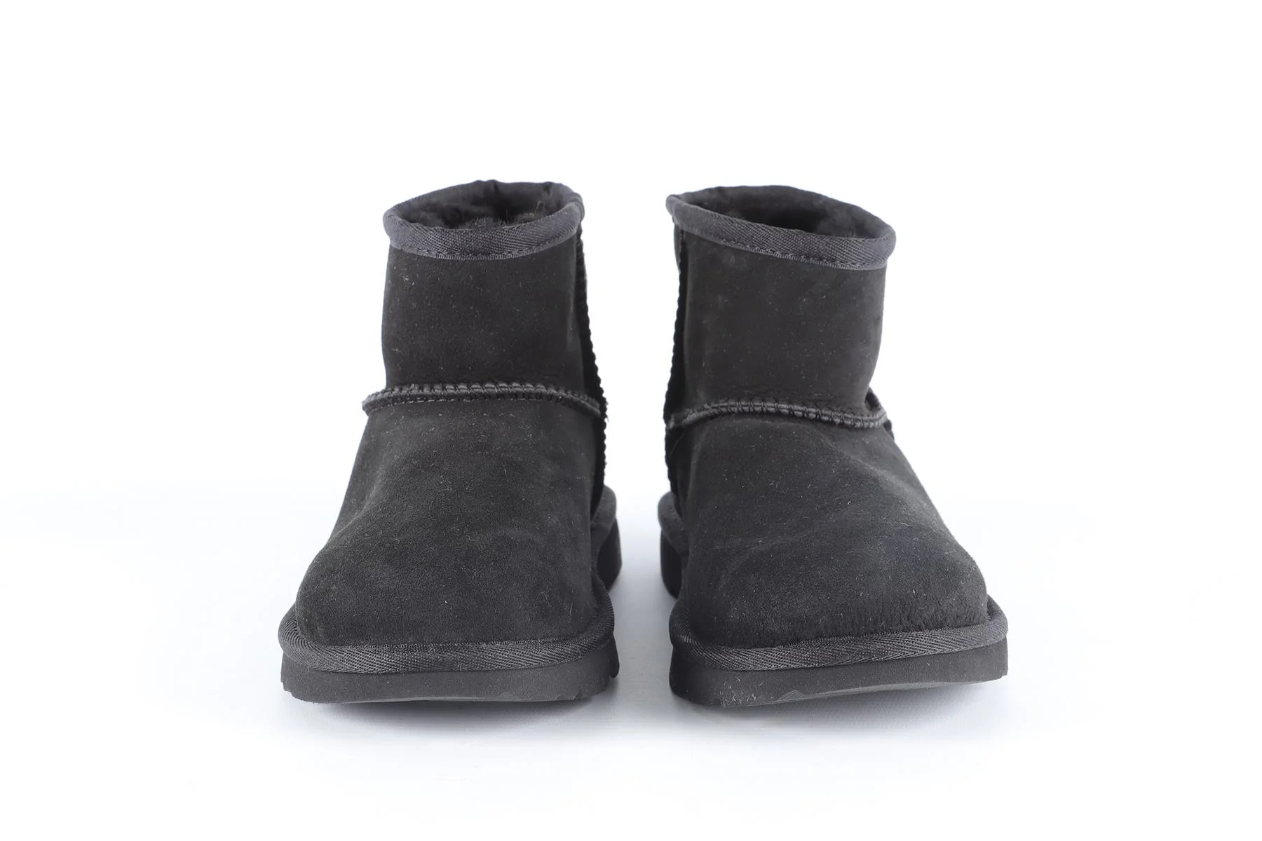 UGG AUSTRALIA BLACK KIDS GIRLS SUEDE BOOTS EU 35 UK 2 US 3 - Image 3