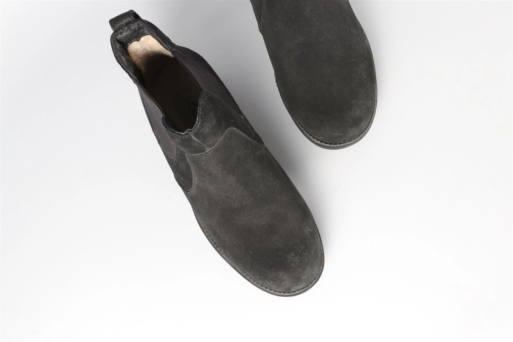 UGG AUSTRALIA BLACK SUEDE ANKLE BOOTS EU 39 UK 6.5 US 8 - Image 4