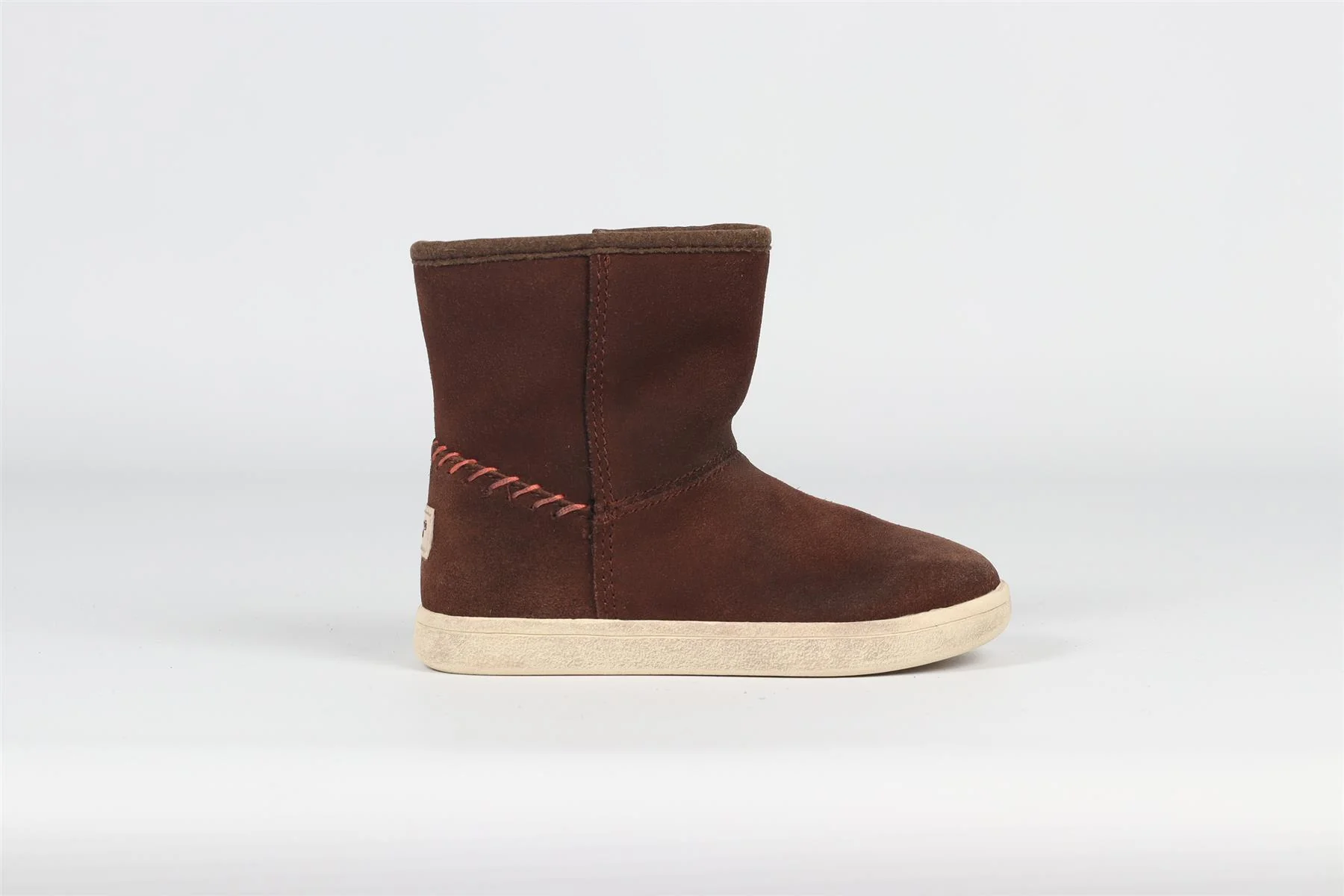 UGG AUSTRALIA BROWN KIDS GIRLS SUEDE BOOTS EU 23.5 UK 6 - Image 2