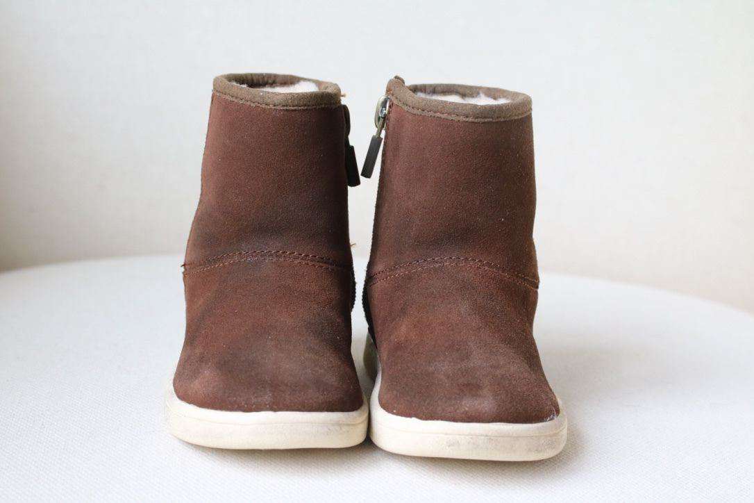 UGG AUSTRALIA BROWN SUEDE SHEARLING BOOTS EU 23.5 UK 6 - Image 4