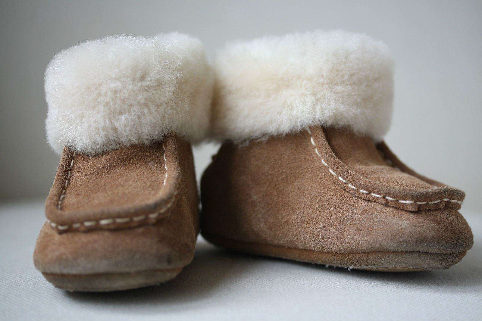UGG AUSTRALIA CHESTNUT BROWN BOO BOOTS EU 18 UK 2 US 2/3 - Image 3