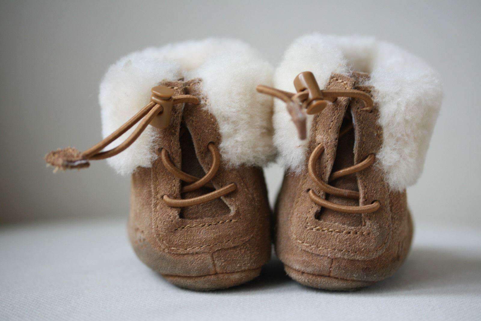 UGG AUSTRALIA CHESTNUT BROWN BOO BOOTS EU 18 UK 2 US 2/3 - Image 5