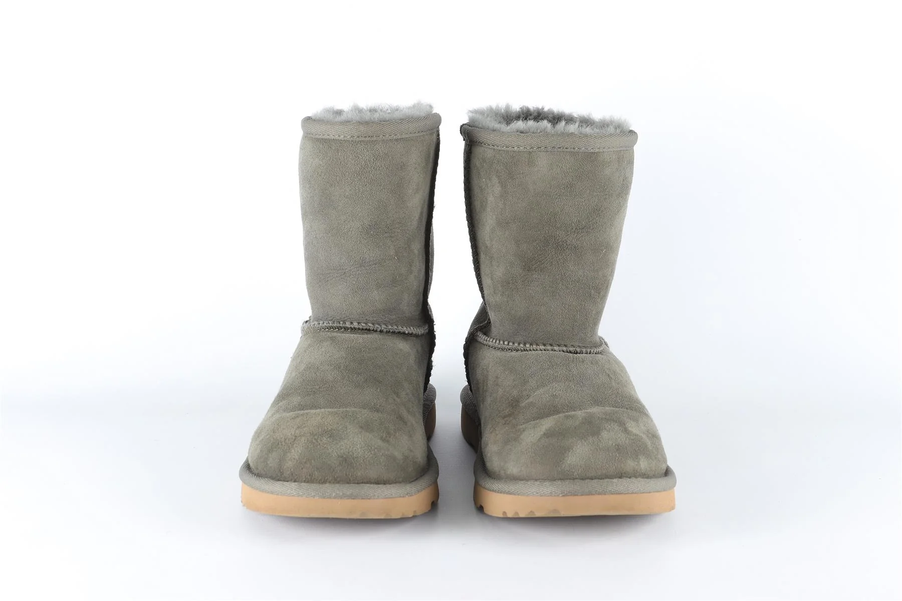 UGG AUSTRALIA GREEN KIDS GIRLS SUEDE BOOTS EU 35 UK 2 US 3 - Image 3