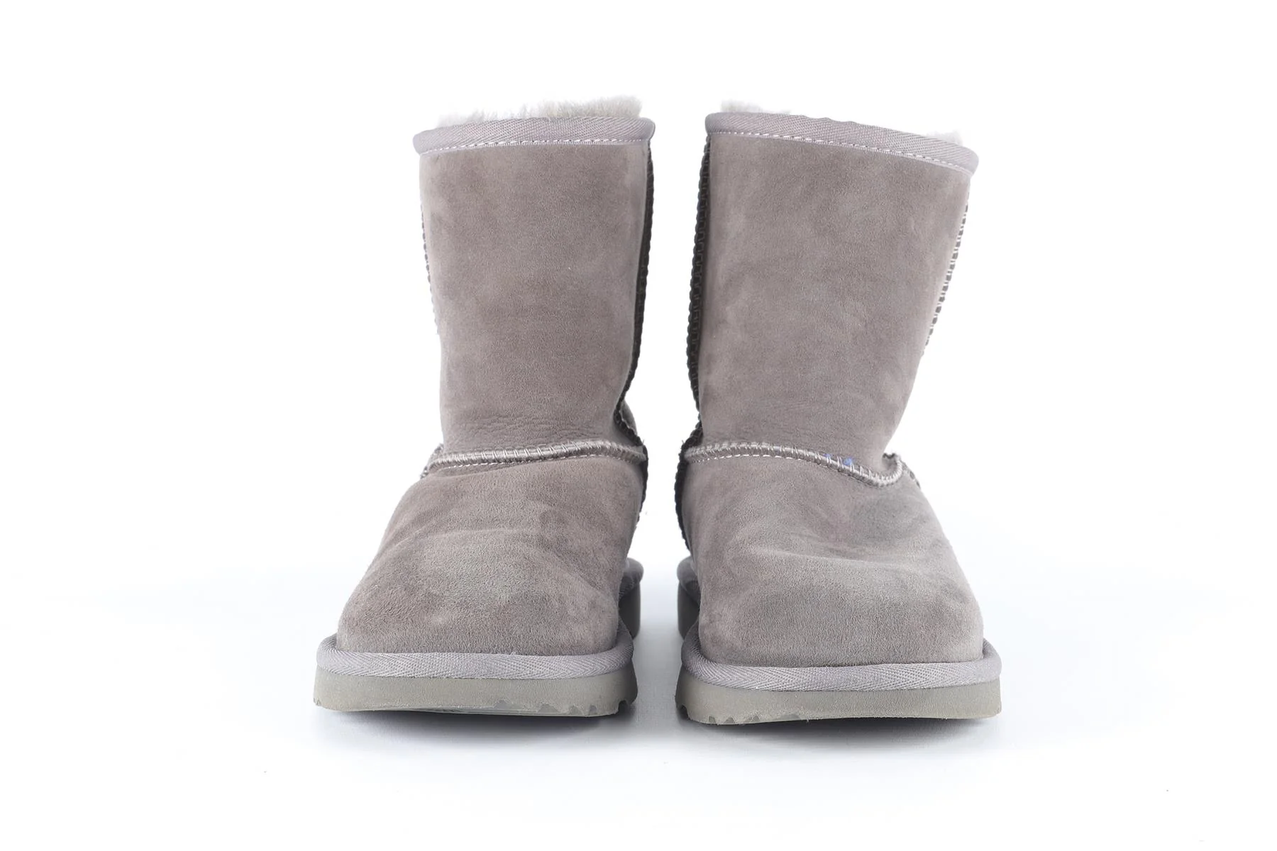 UGG AUSTRALIA GREY KIDS GIRLS SUEDE BOOTS EU 35 UK 2 US 3 - Image 3