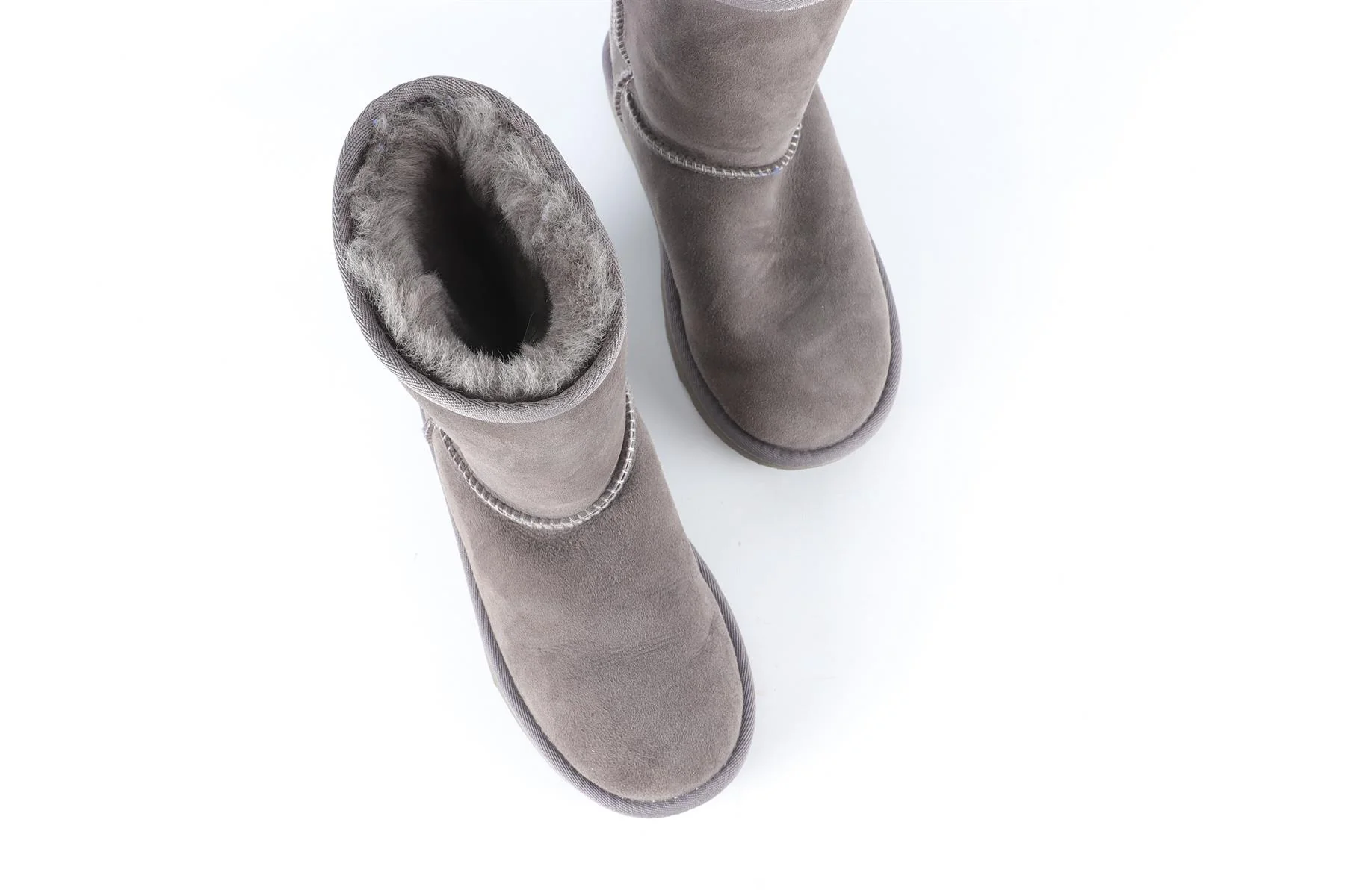 UGG AUSTRALIA GREY KIDS GIRLS SUEDE BOOTS EU 35 UK 2 US 3 - Image 4