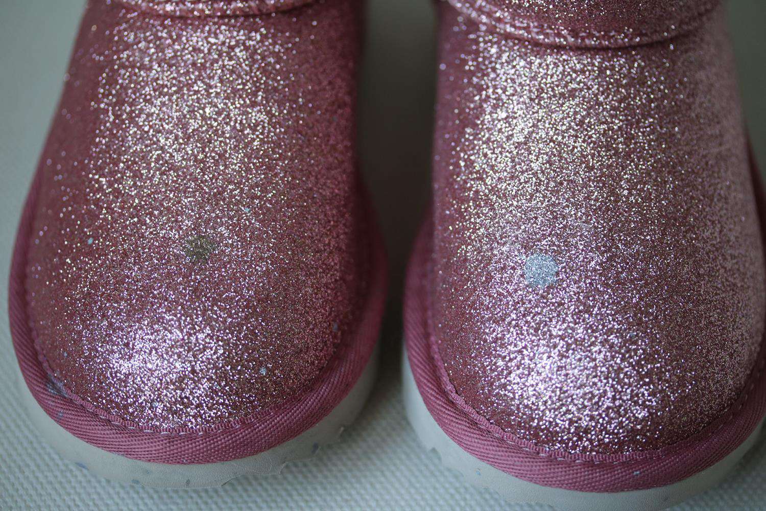 UGG AUSTRALIA KIDS GIRLS SHORT II GLITTER BOOTS EU 28.5 UK 10 - Image 4