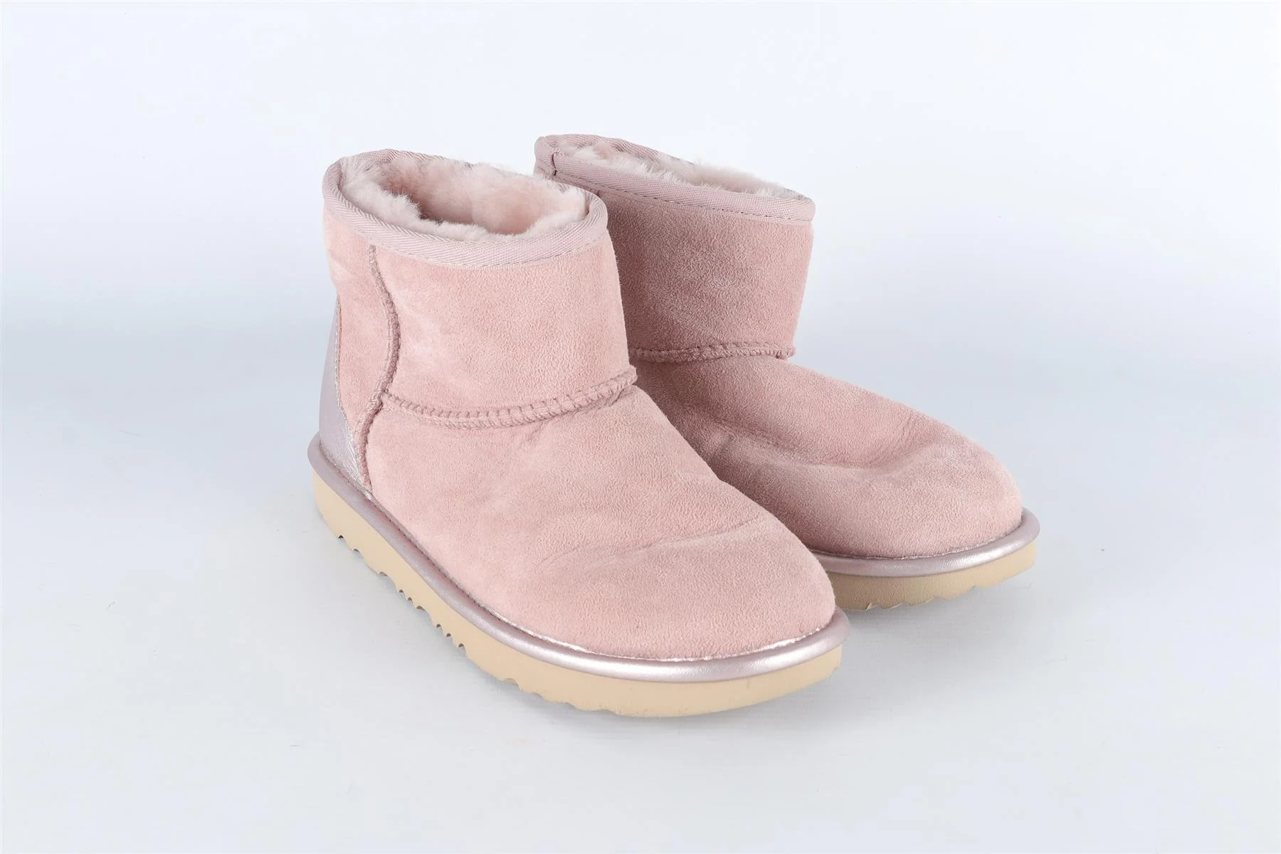 UGG AUSTRALIA PINK KIDS GIRLS SUEDE BOOTS EU 35 UK 2 US 3 - Image 2
