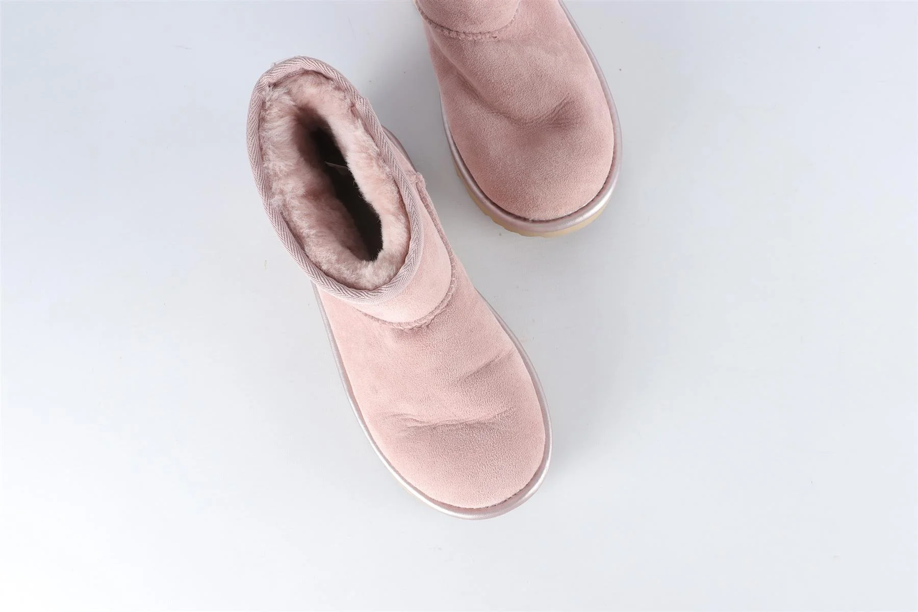 UGG AUSTRALIA PINK KIDS GIRLS SUEDE BOOTS EU 35 UK 2 US 3 - Image 4