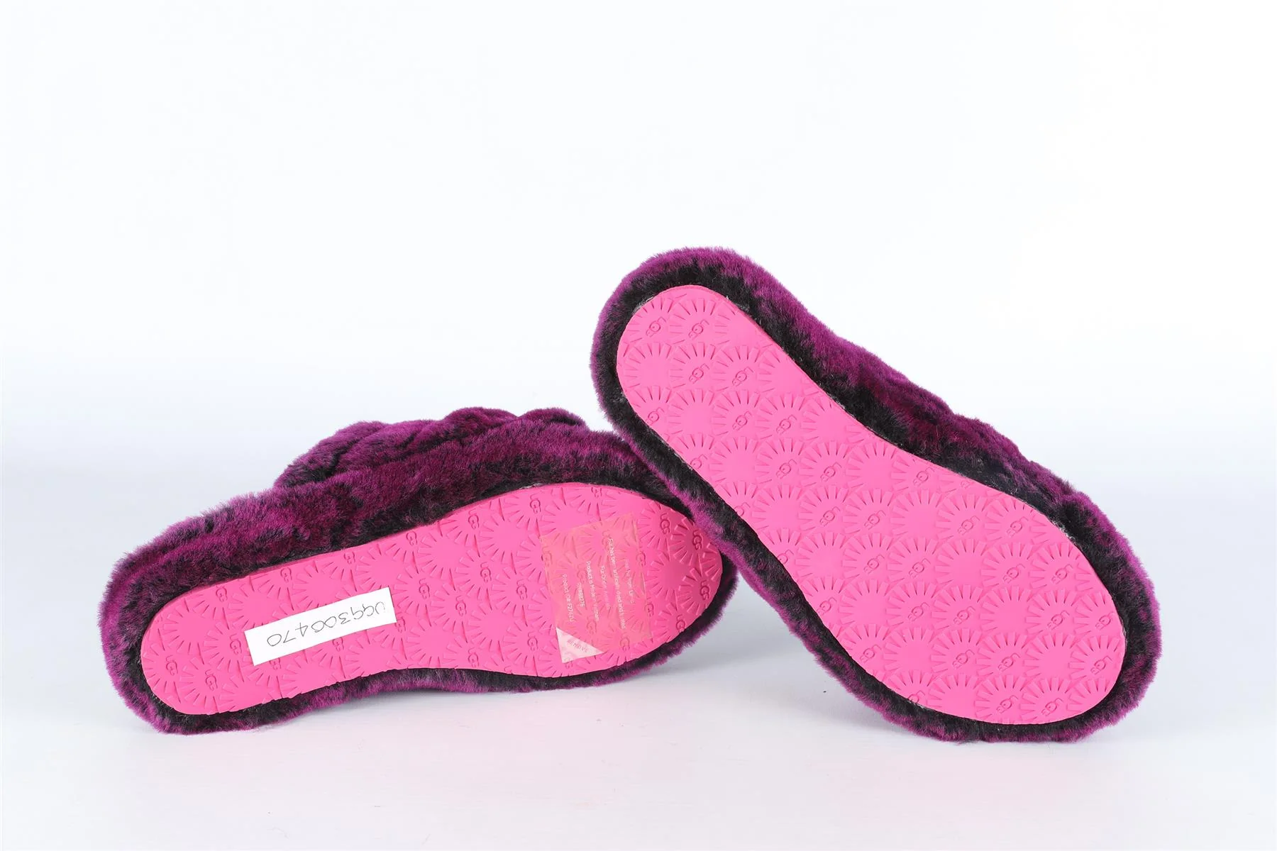 UGG AUSTRALIA PURPLE KIDS GIRLS SHEARLING SLIPPERS EU 32.5 UK 13 US 1 - Image 6