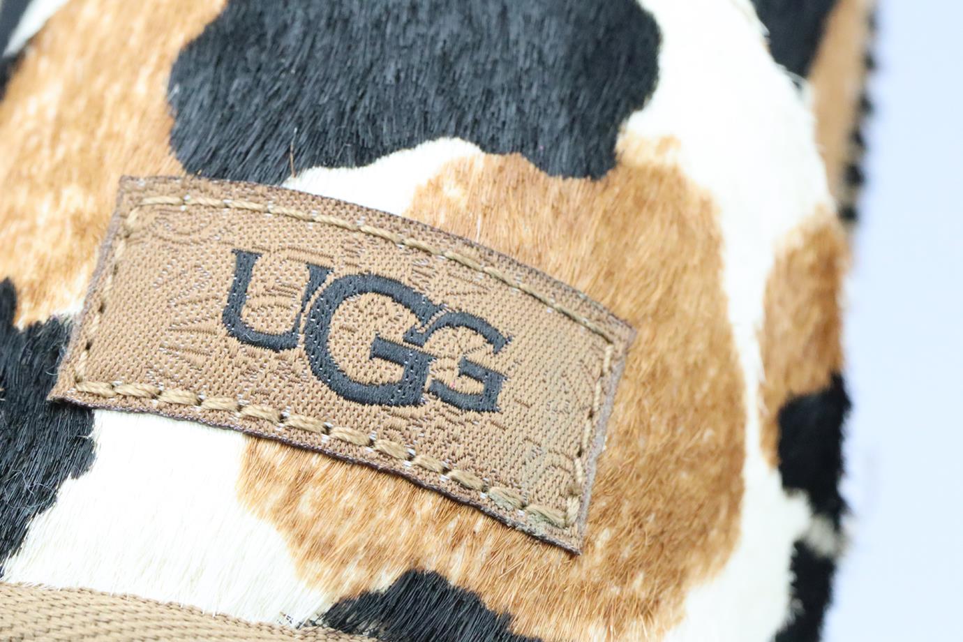 UGG AUSTRALIA SHEARLING LINED CALF HAIR ANKLE BOOTS EU 36 UK 3 US 4 - Image 6