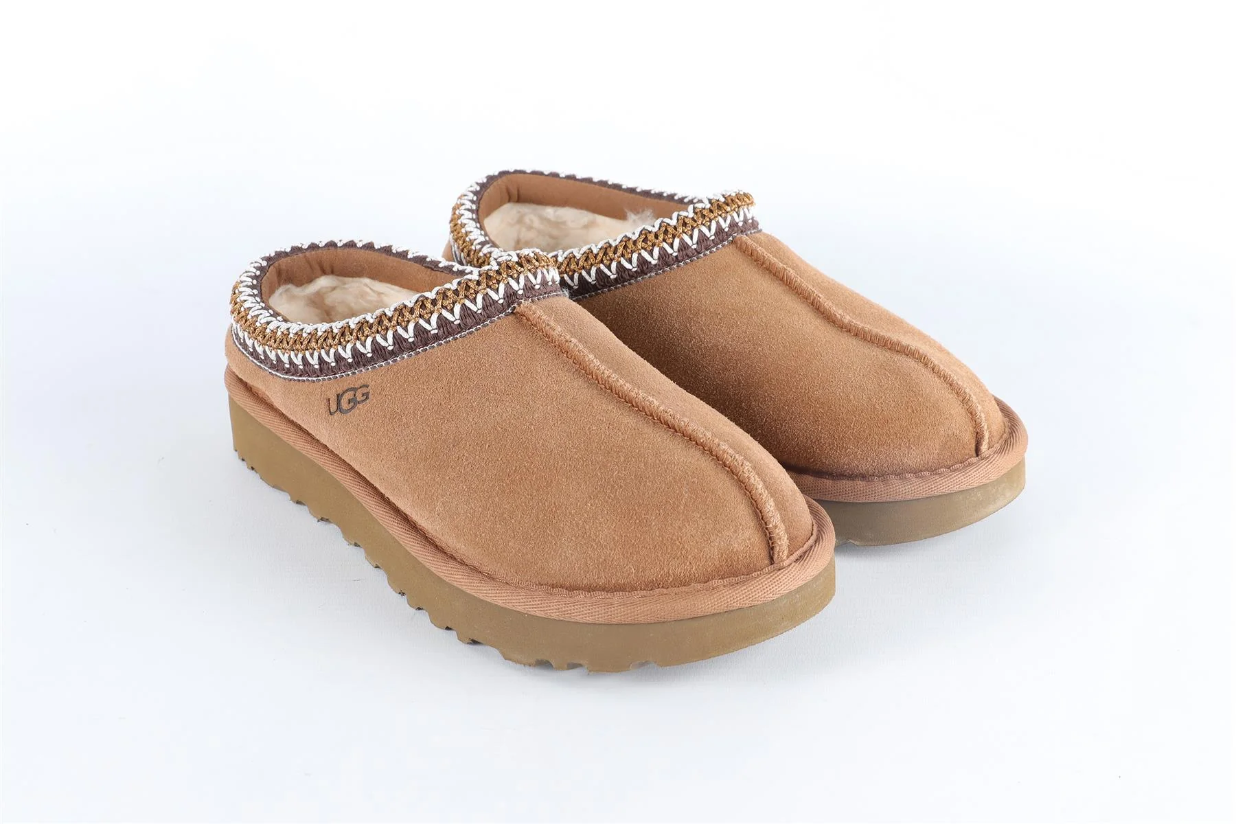 UGG AUSTRALIA TAN KIDS GIRLS SLIPPERS EU 36 UK 3 US 5 - Image 2