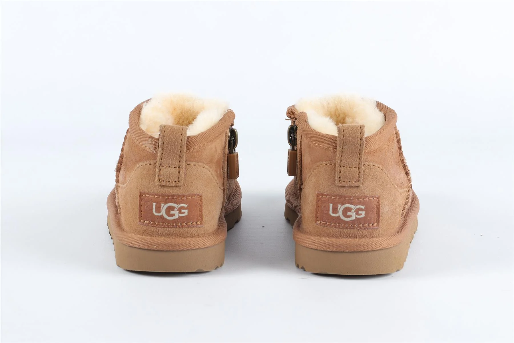 UGG BROWN GIRLS SUEDE ANKLE BOOTS EU 27.5 UK 9 US 10 - Image 5