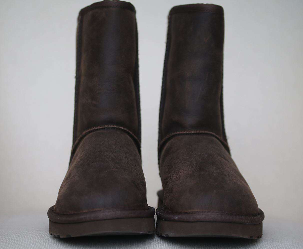 UGG CLASSIC SHORT LEATHER BOOTS EU 38 UK 5.5 US 7 - Image 2