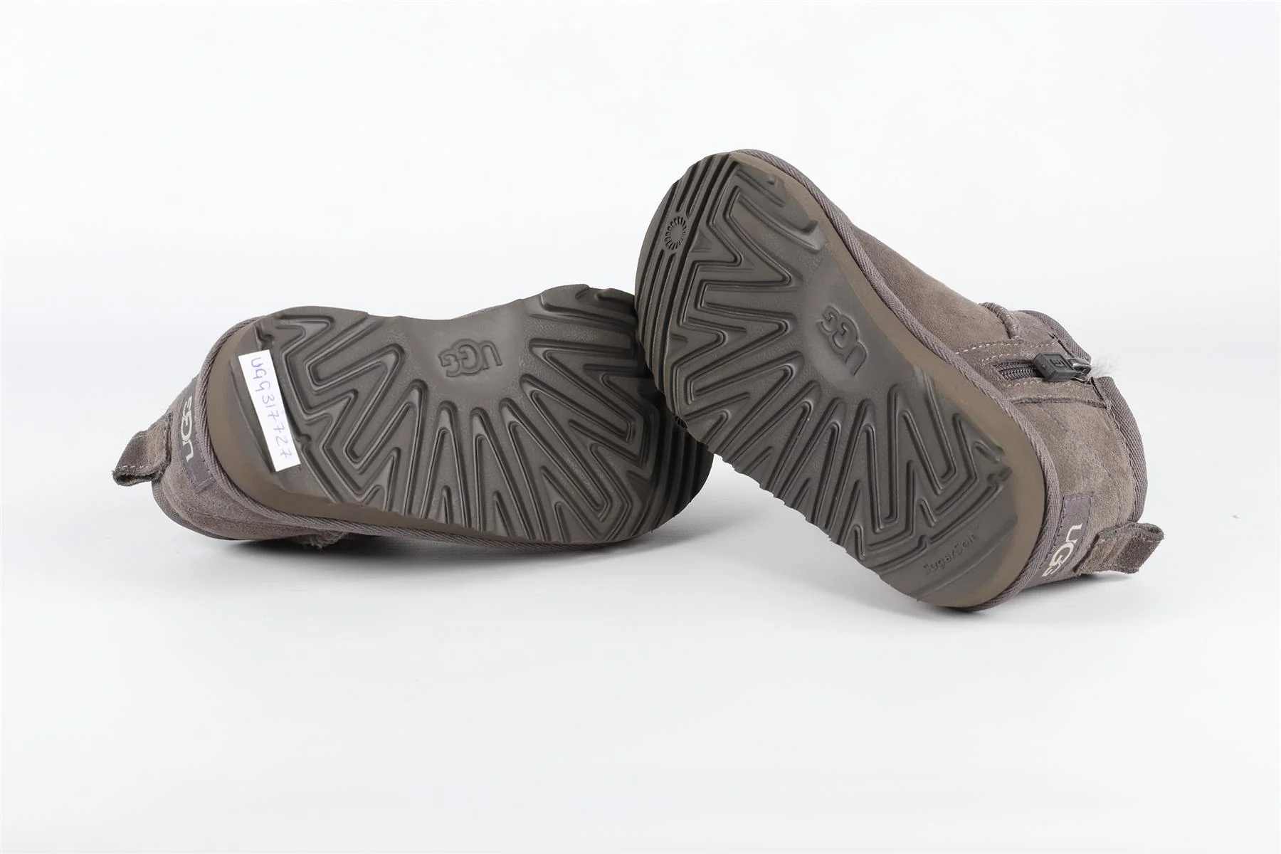 UGG GREY GIRLS BOOTS UK 9 EU 27.5 US 10 - Image 6