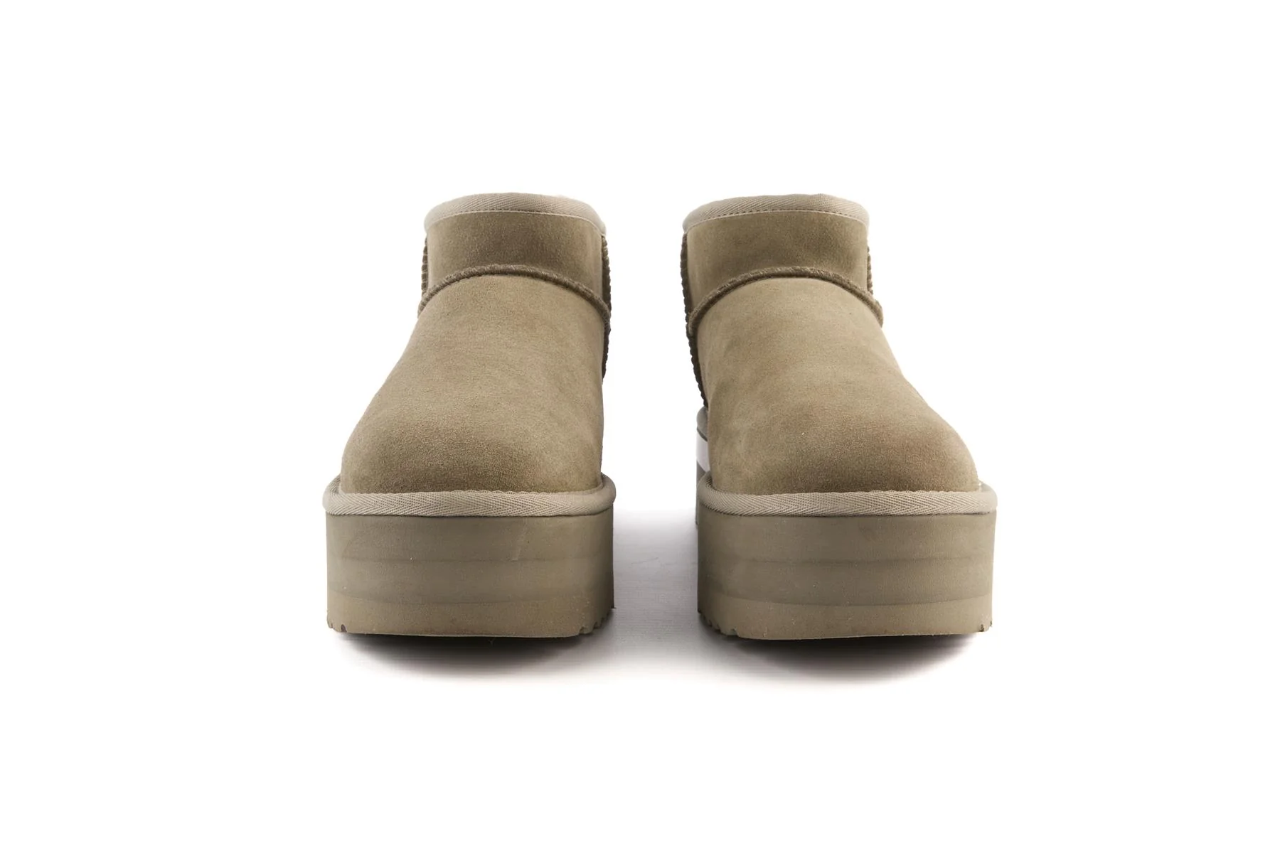 UGG GREY SUEDE PLATFORM ANKLE BOOTS UK 7 EU 40 US 9 - Image 3