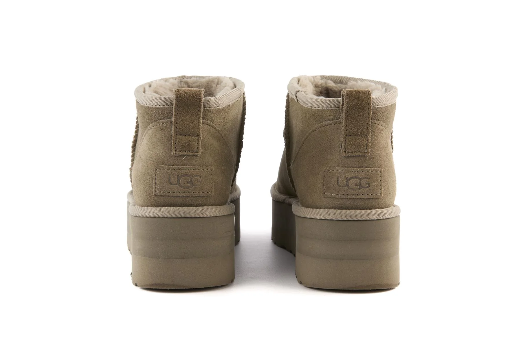 UGG GREY SUEDE PLATFORM ANKLE BOOTS UK 7 EU 40 US 9 - Image 5