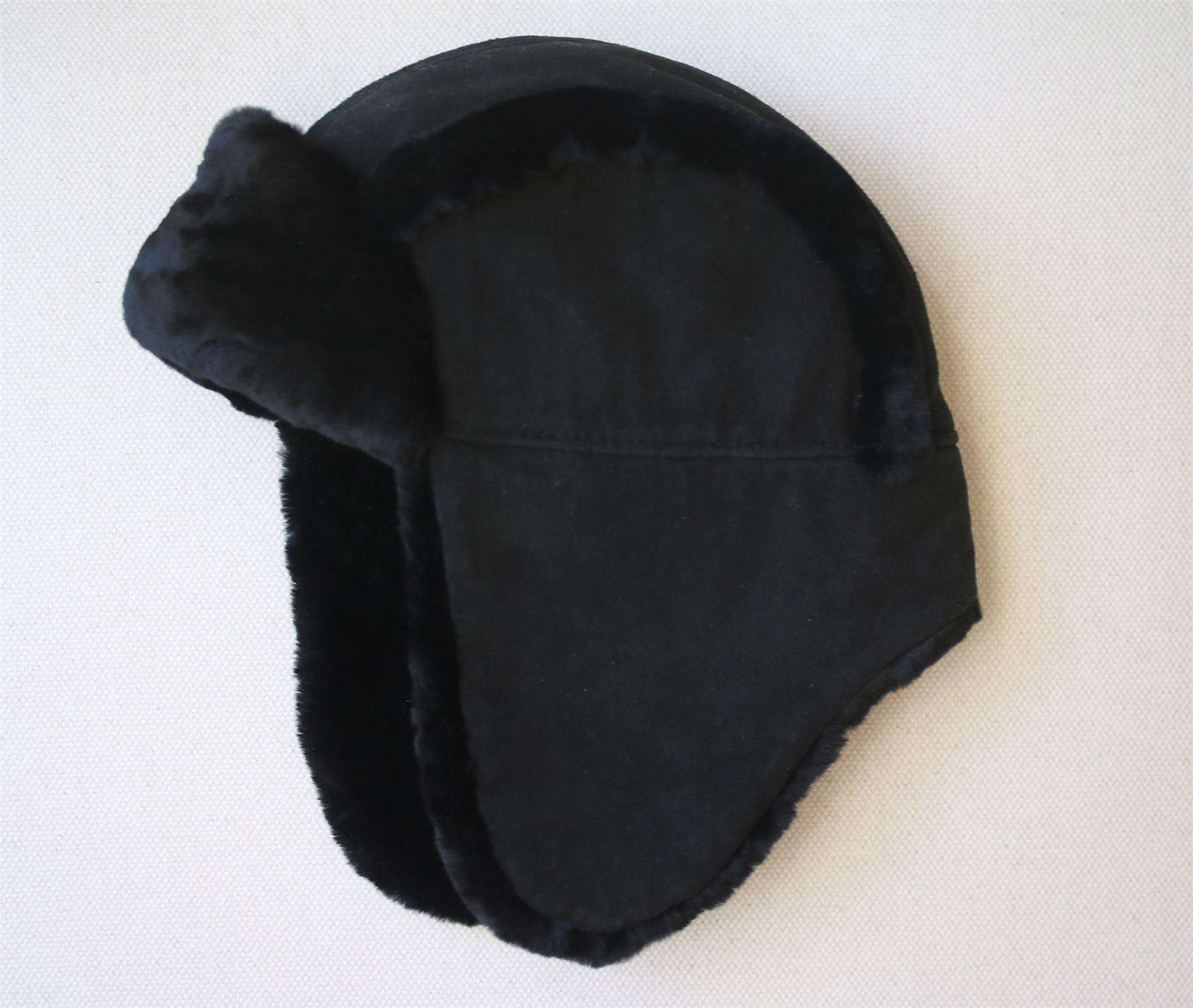 UGG KIDS BAILEY BLACK AVIATOR HAT 4-6 YEARS - Image 3