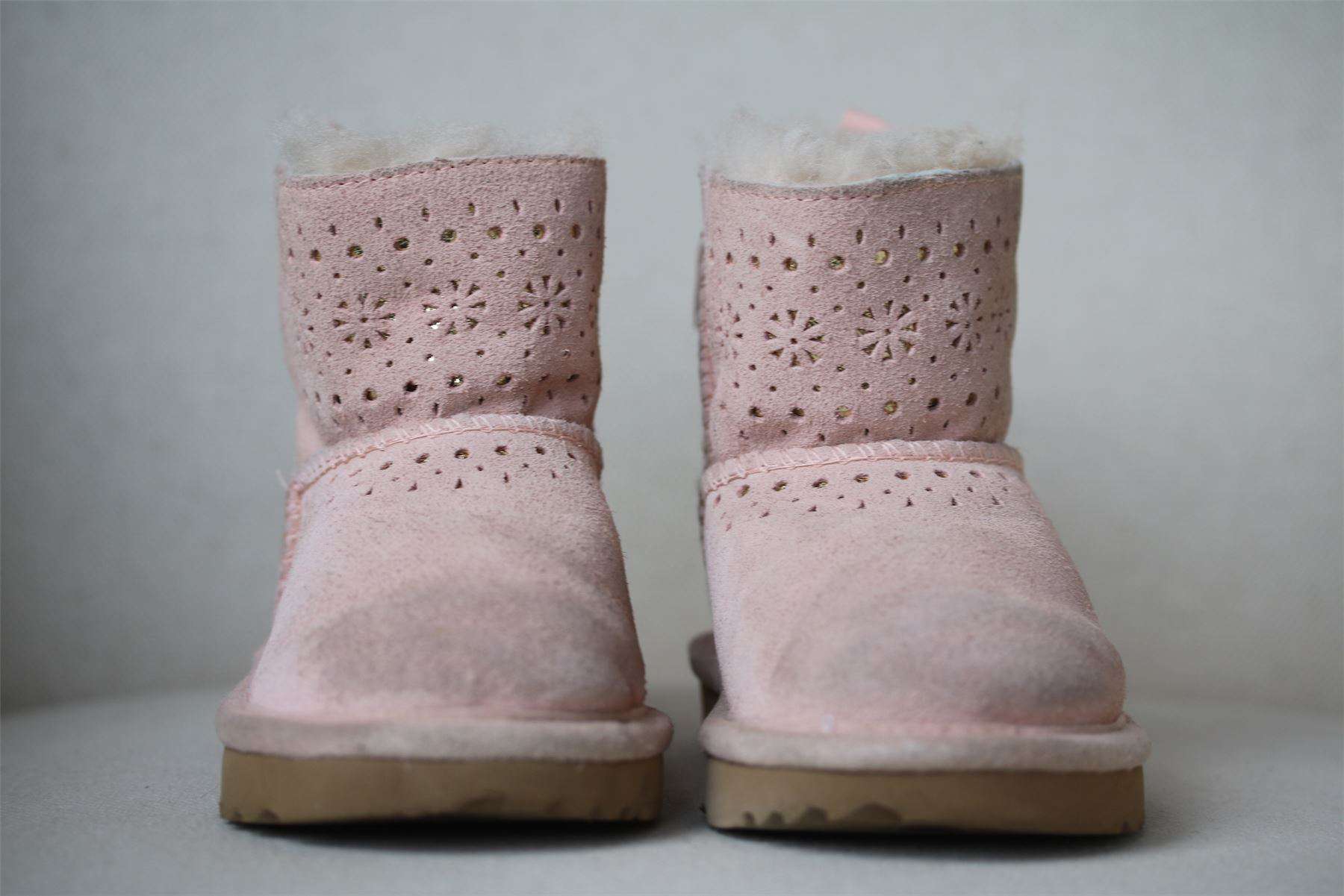 UGG KIDS DAE SUNSHINE PERF PINK BOOTS EU 25 UK 7 - Image 2