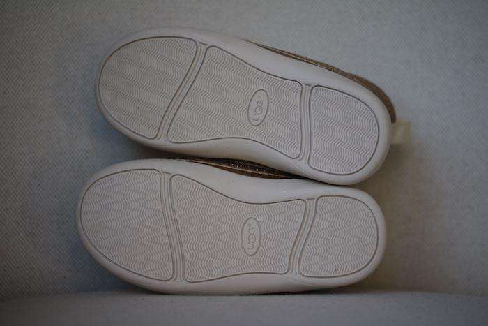 UGG KIDS PRITCHARD GOLD SPARKLES TRAINERS EU 26 UK 8 - Image 4