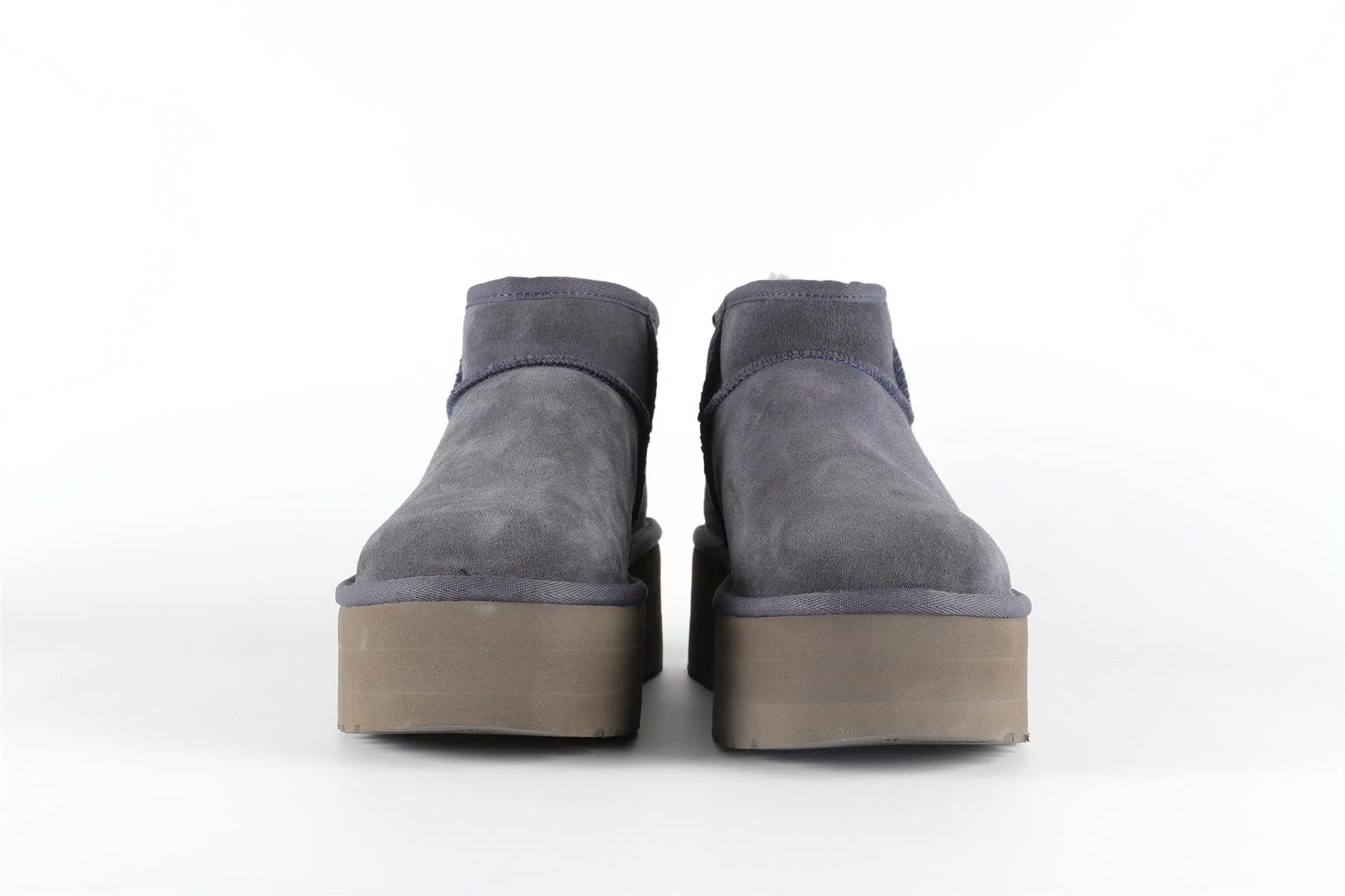UGG NAVY SUEDE PLATFORM ANKLE BOOTS EU 39 UK 6 US 8 - Image 3