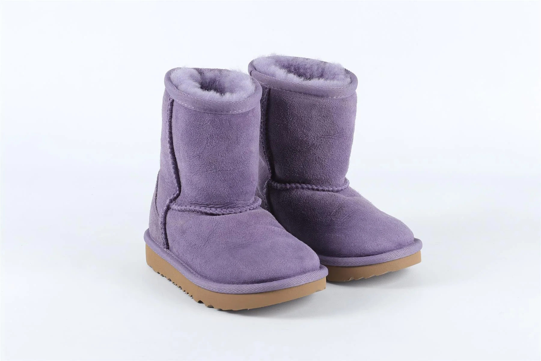 UGGS PURPLE GIRLS SUEDE ANKLE BOOTS - Image 2