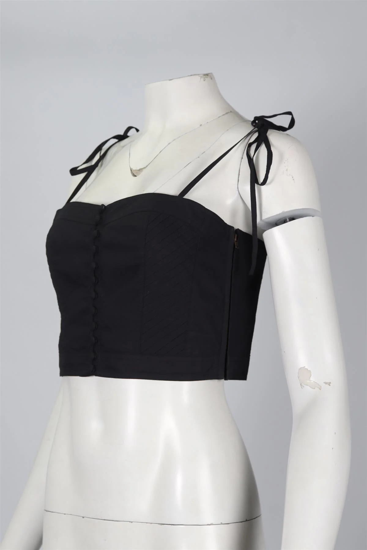 ULLA JOHNSON CROPPED COTTON TOP US 4 UK 8 - Image 3