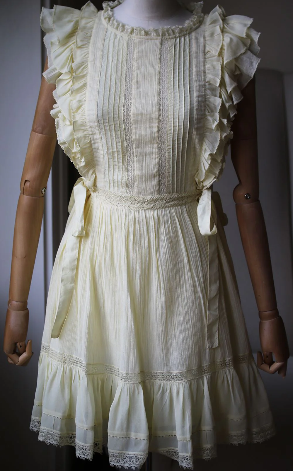 ULLA JOHNSON HENRIETTE RUFFLE MINI DRESS US 2 UK 6 - Image 2