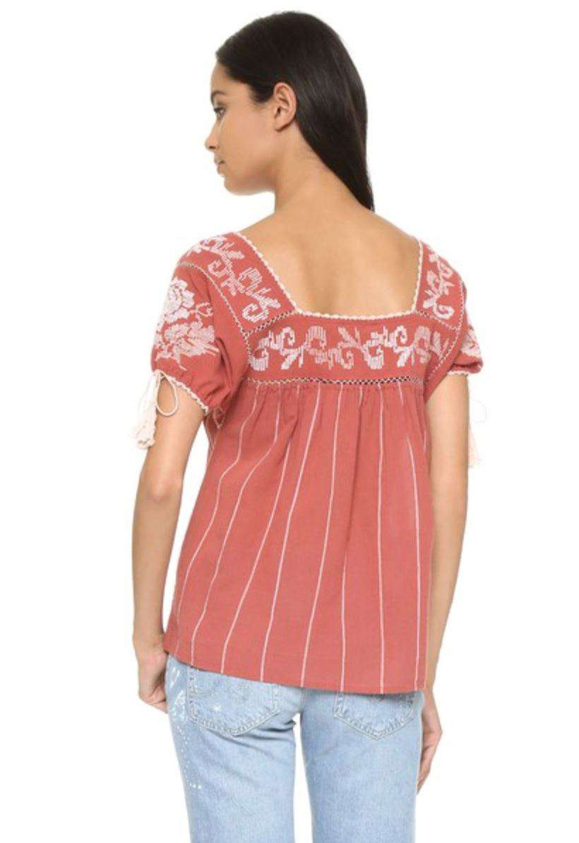 ULLA JOHNSON LILA BLOUSE TOP US 2 UK 6 - Image 3