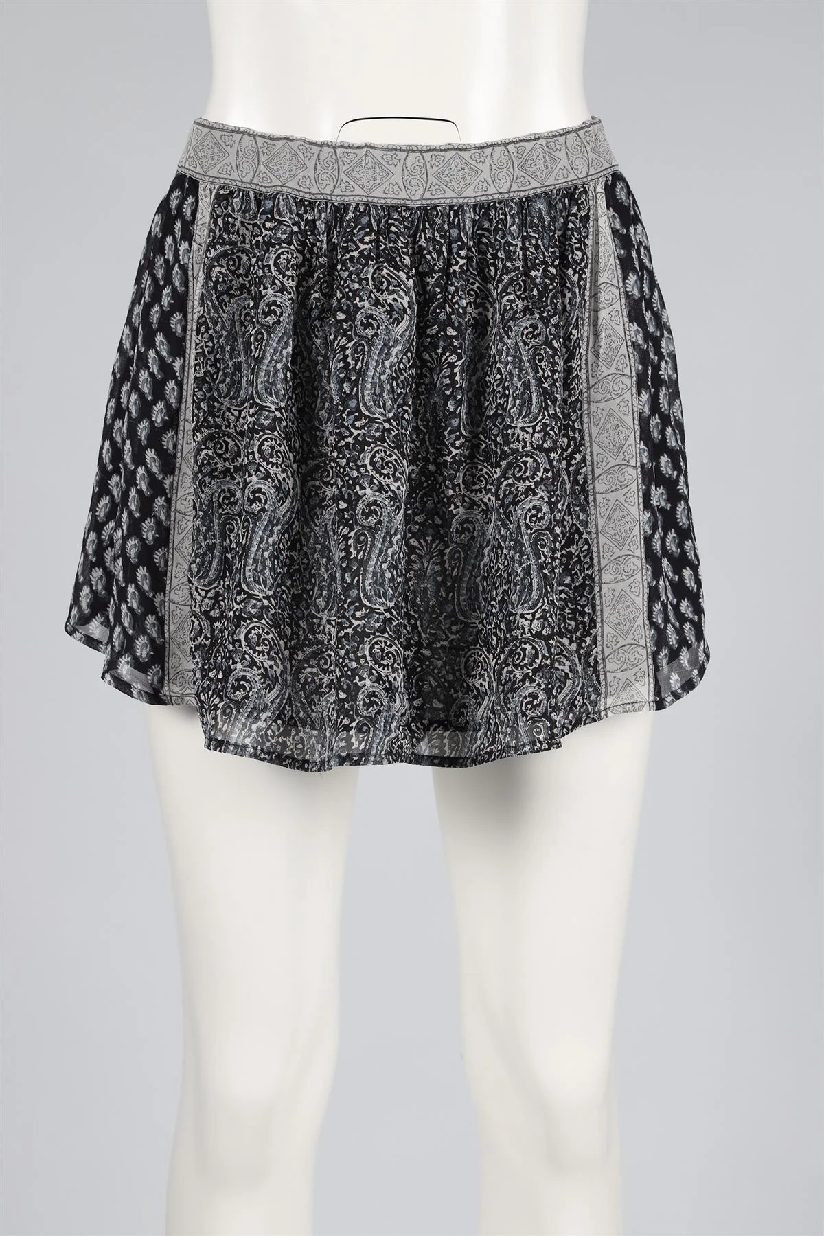 ULLA JOHNSON NAVY SILK MINI SKIRT US 4 UK 8 - Image 2