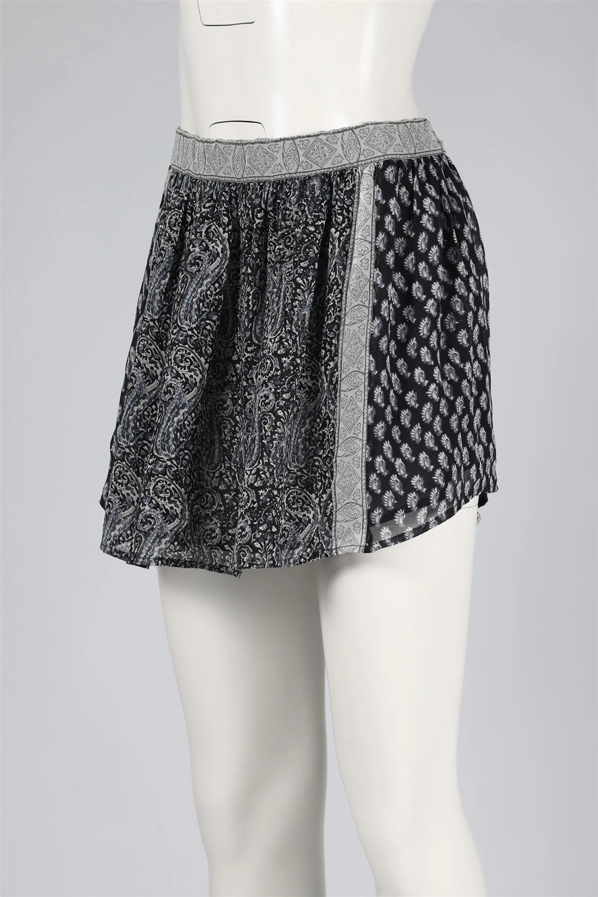ULLA JOHNSON NAVY SILK MINI SKIRT US 4 UK 8 - Image 3