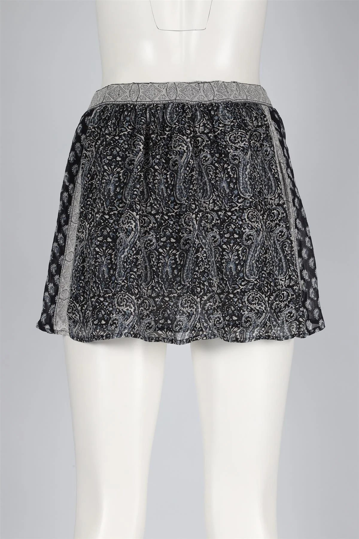 ULLA JOHNSON NAVY SILK MINI SKIRT US 4 UK 8 - Image 4