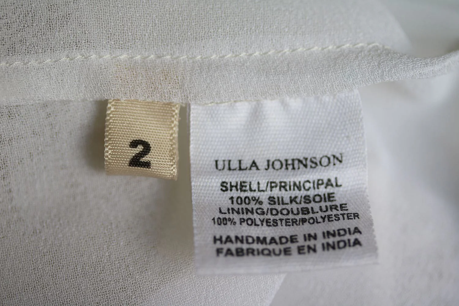 ULLA JOHNSON NELLIE SILK MINI SKIRT US 2 UK 6 - Image 6