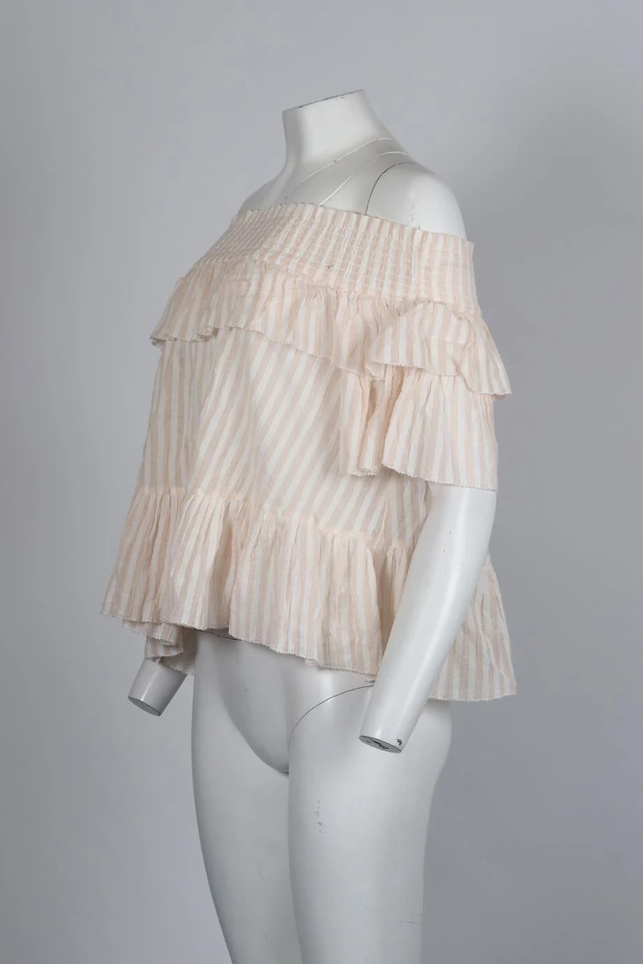 ULLA JOHNSON OFF THE SHOULDER COTTON TOP US 0 UK 4 - Image 3