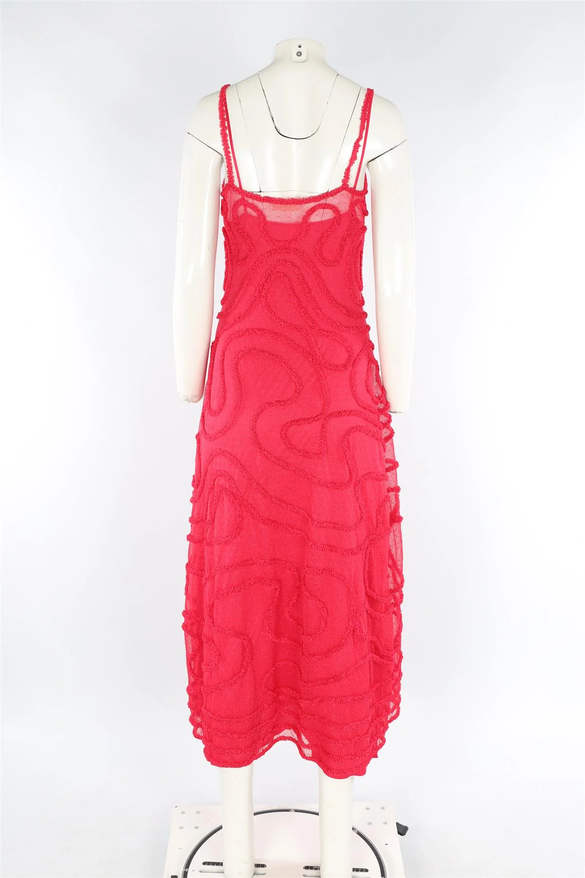 ULLA JOHNSON PINK KNIT MAXI DRESS MEDIUM - Image 4