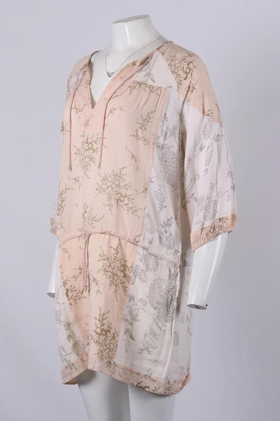 ULLA JOHNSON PRINTED COTTON MINI DRESS US 4 UK 8 - Image 3
