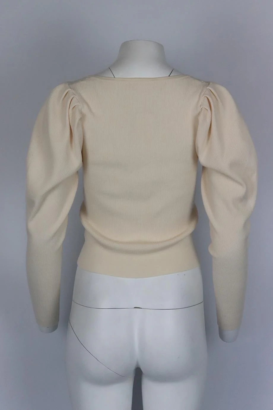 ULLA JOHNSON RIBBED WOOL CARDIGAN MEDIUM - Image 4