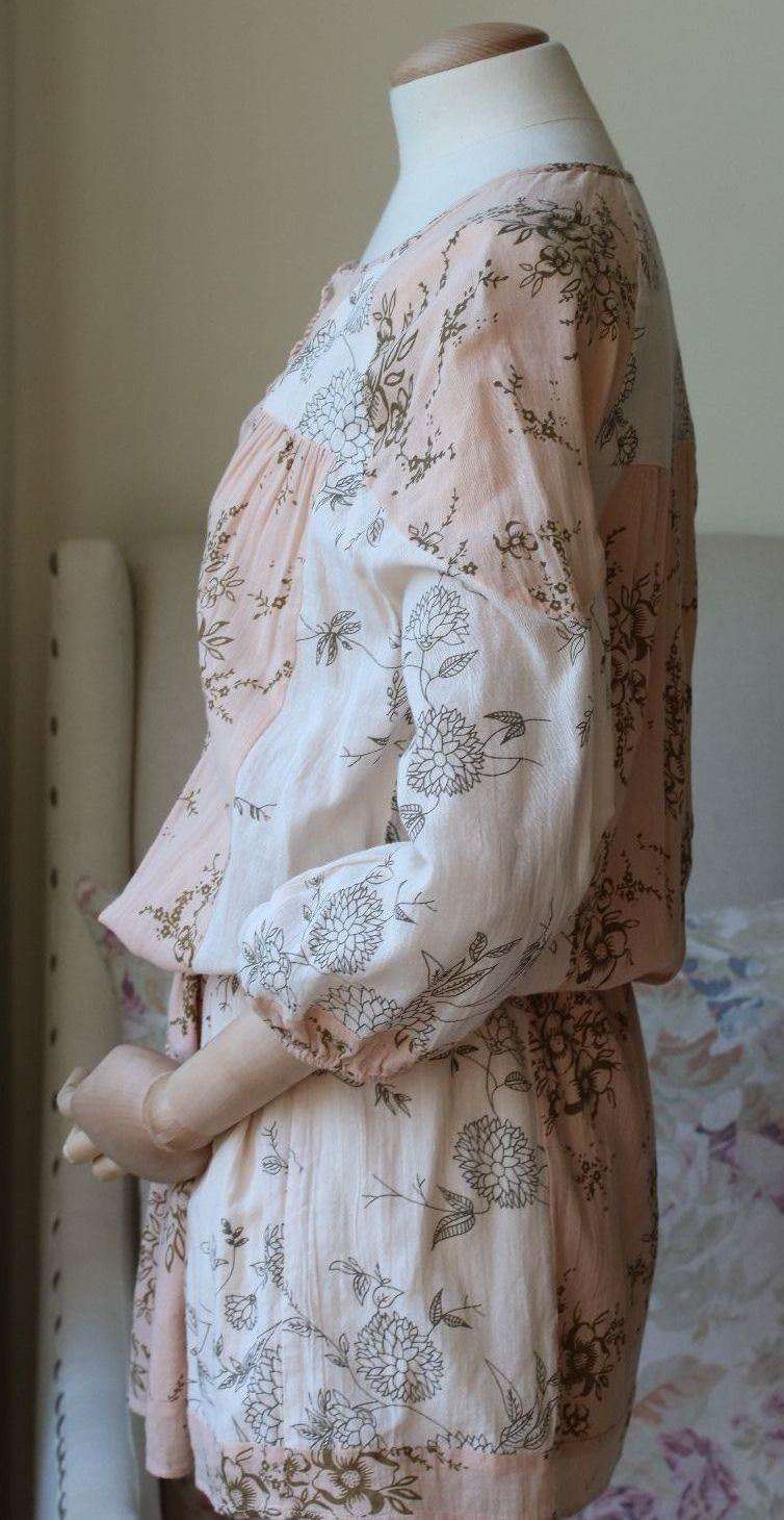 ULLA JOHNSON VARCA FLORAL DRESS IN NATURAL UK 4/6 - Image 3