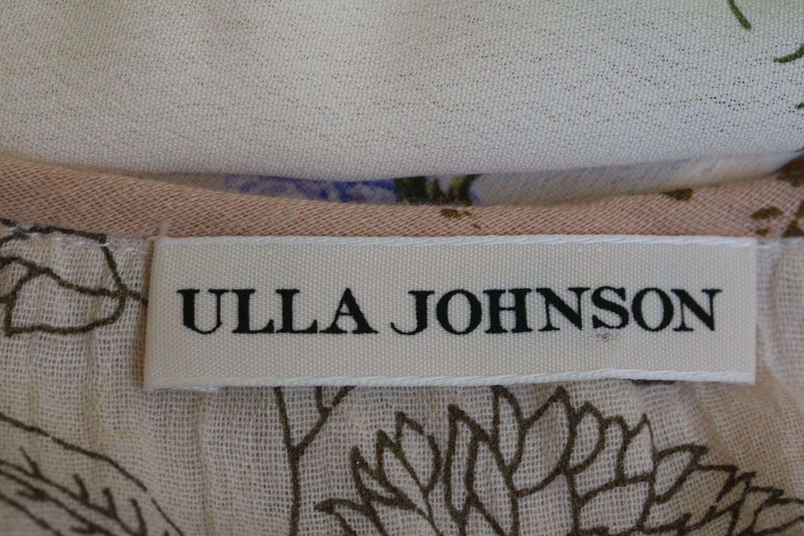 ULLA JOHNSON VARCA FLORAL DRESS IN NATURAL UK 4/6 - Image 4