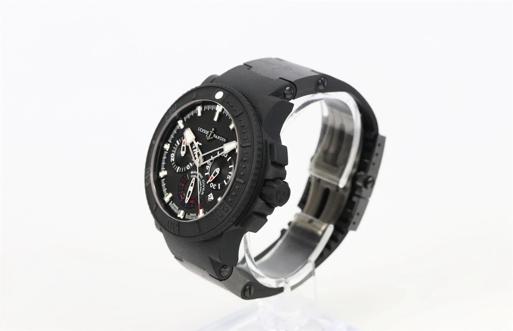 ULYSSE NARDIN DIVER BLACK SEA 46MM STEEL AND RUBBER WATCH - Image 4