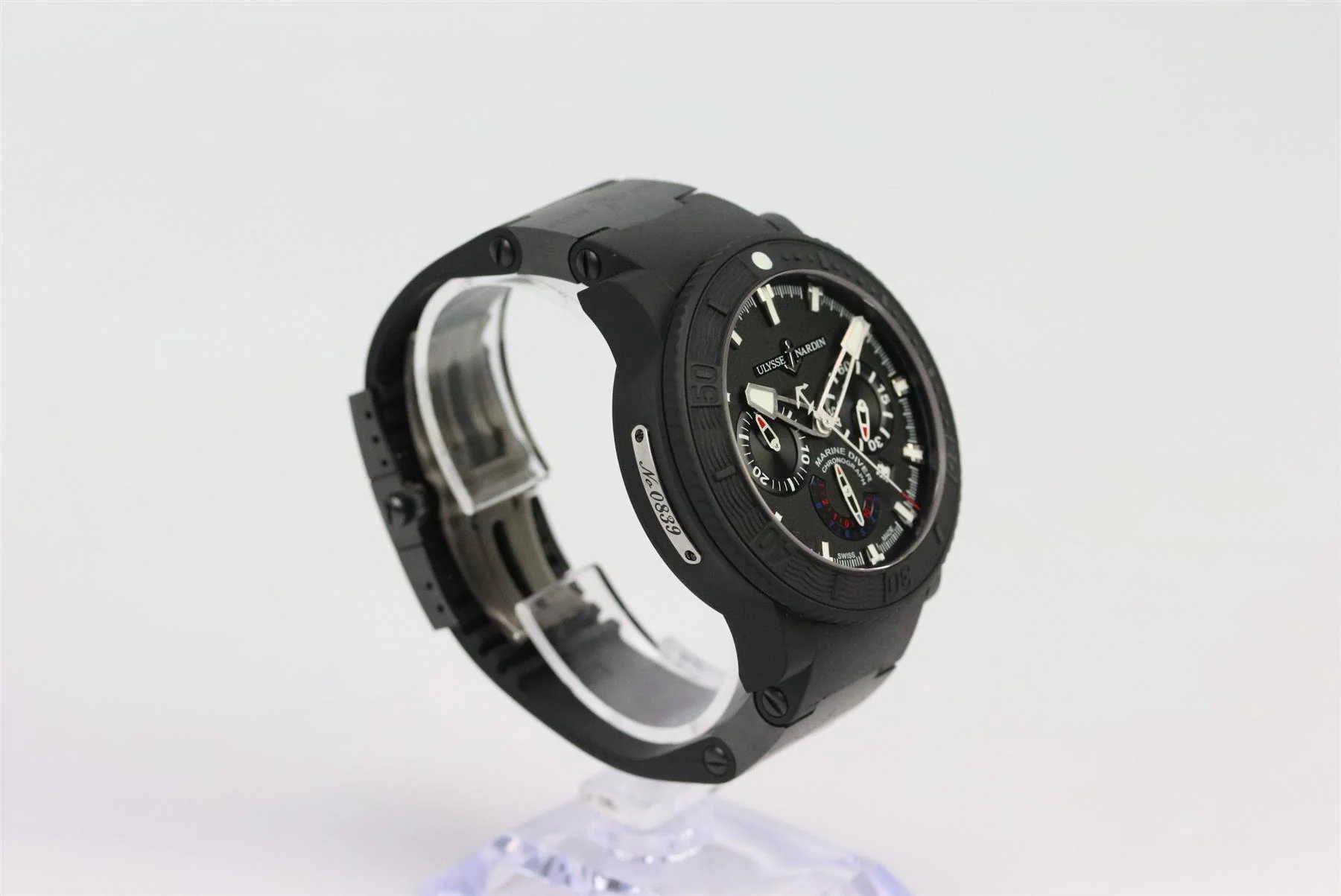 ULYSSE NARDIN DIVER BLACK SEA 46MM STEEL AND RUBBER WATCH - Image 6