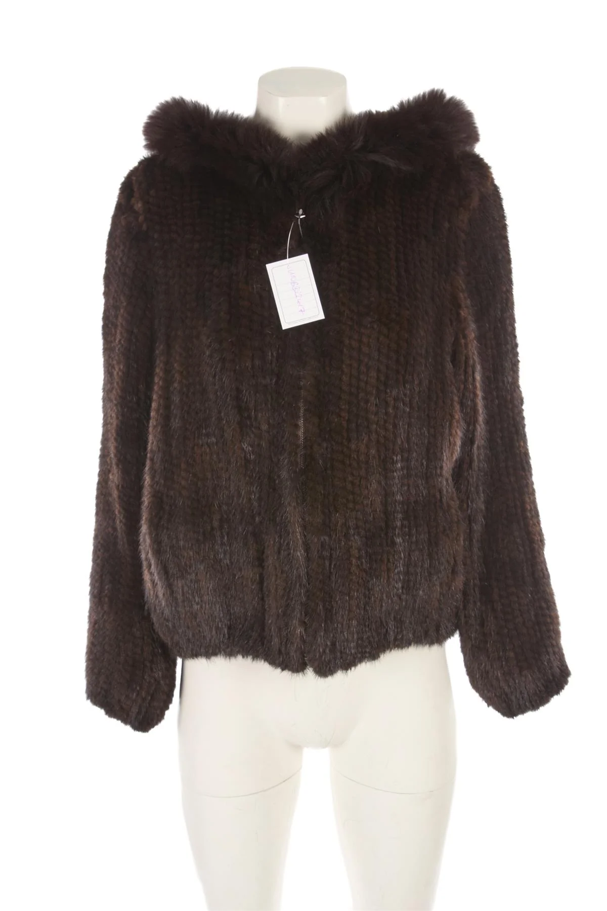UNBRANDED BROWN MINK FUR JACKET MEDIUM - Image 2