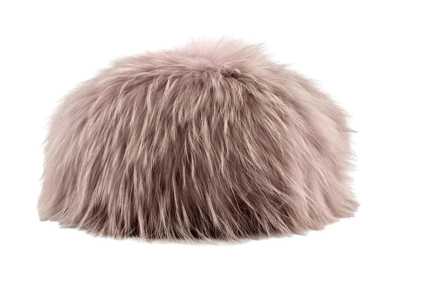 UNBRANDED PINK FOX FUR HAT ONE SIZE - Image 4