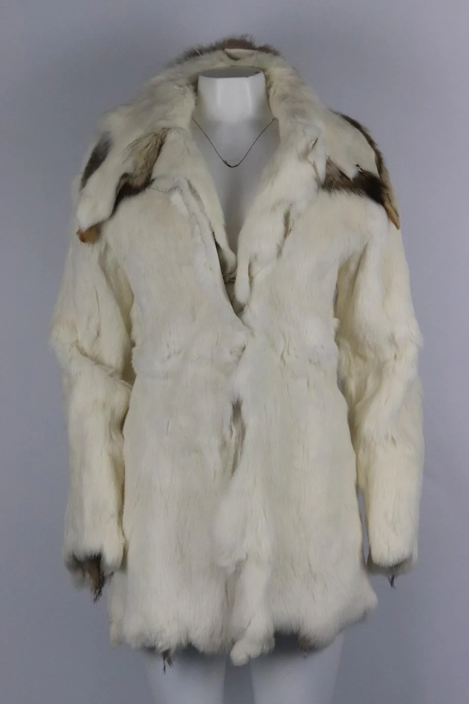 UNBRANDED RABBIT FUR COAT SMALL - Image 2