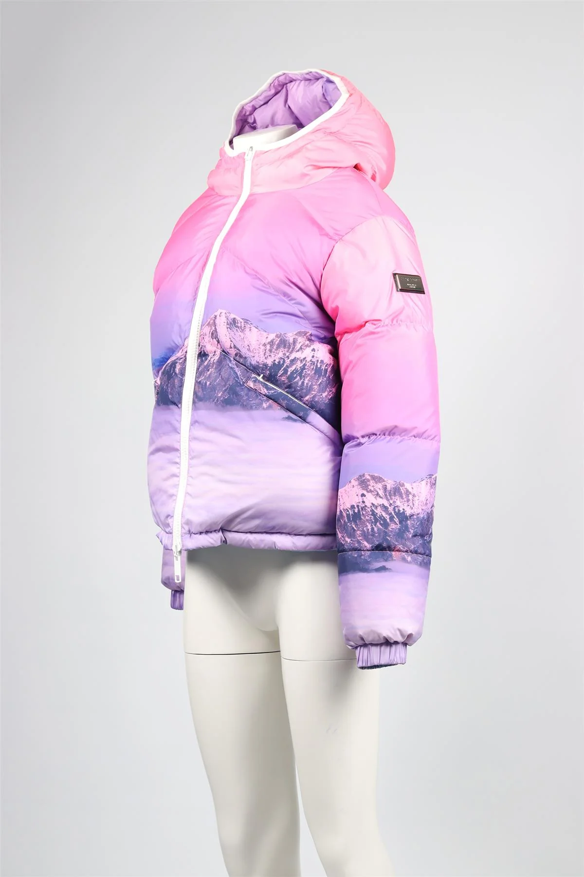 UNKNOWN LONDON PINK PADDED JACKET XSMALL - Image 3